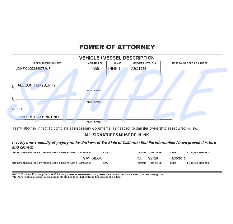 california durable power of attorney form in spanish